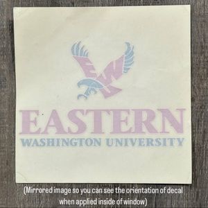 💞 New Eastern Washington University (EWU) Car Decal / Sticker